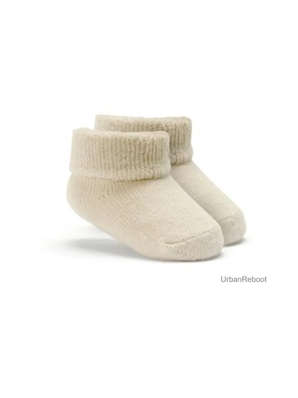 6-Pack Baby Socks Cotton Terry Turn Cuff Newborn Infant 0-6 Months